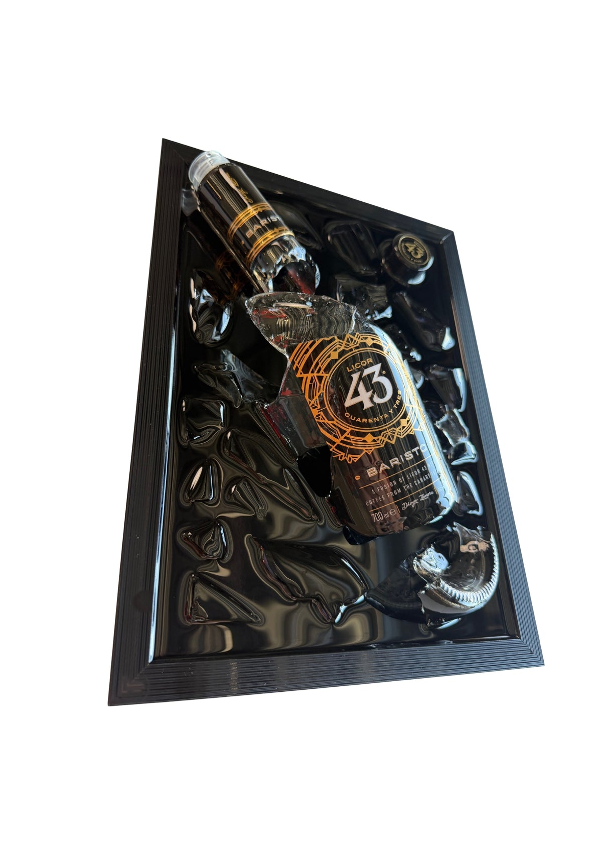 Licor 43 Baristo - Epoxy flessen kunst