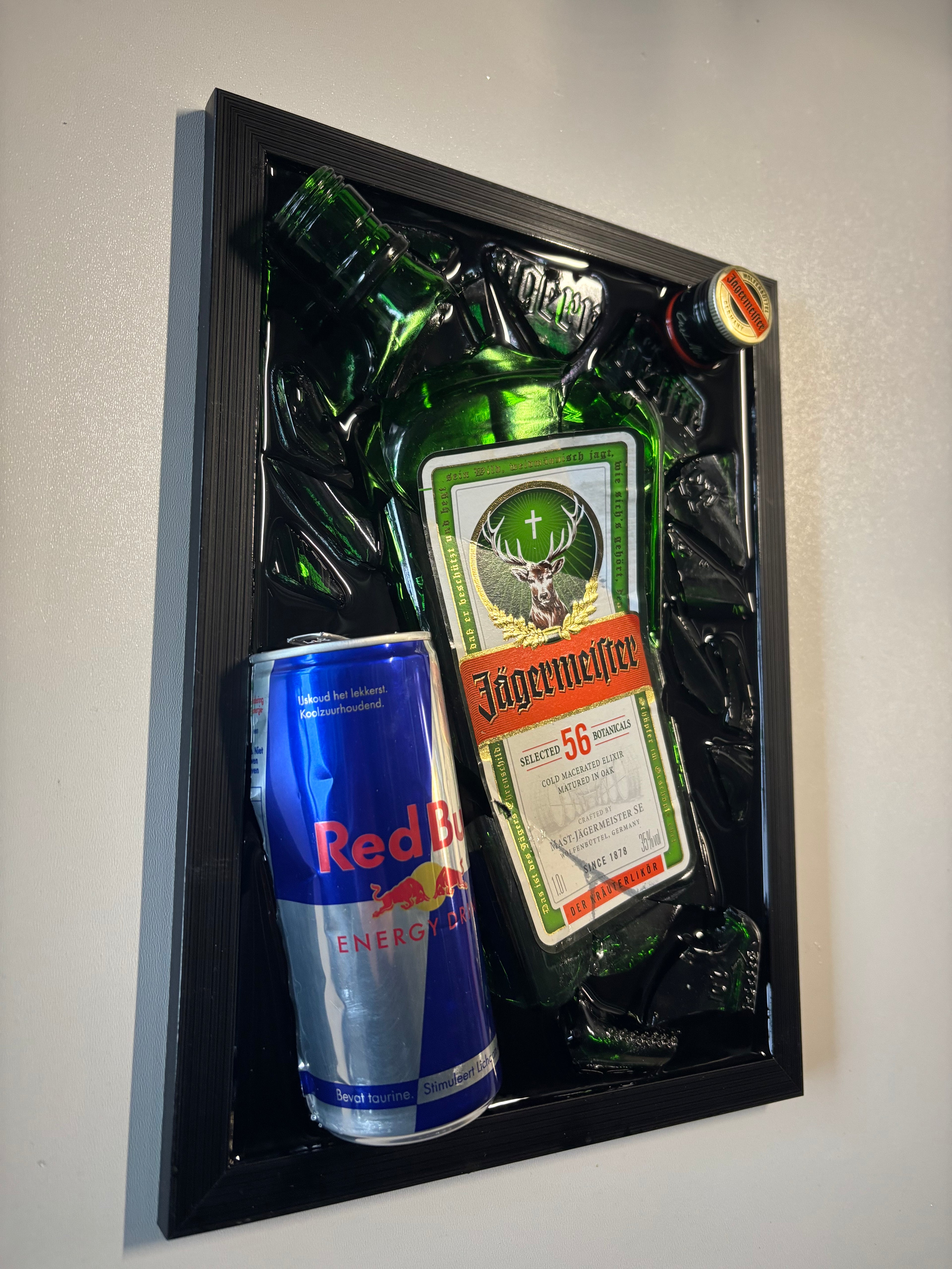 Jägerbomb - Epoxy flessen kunst
