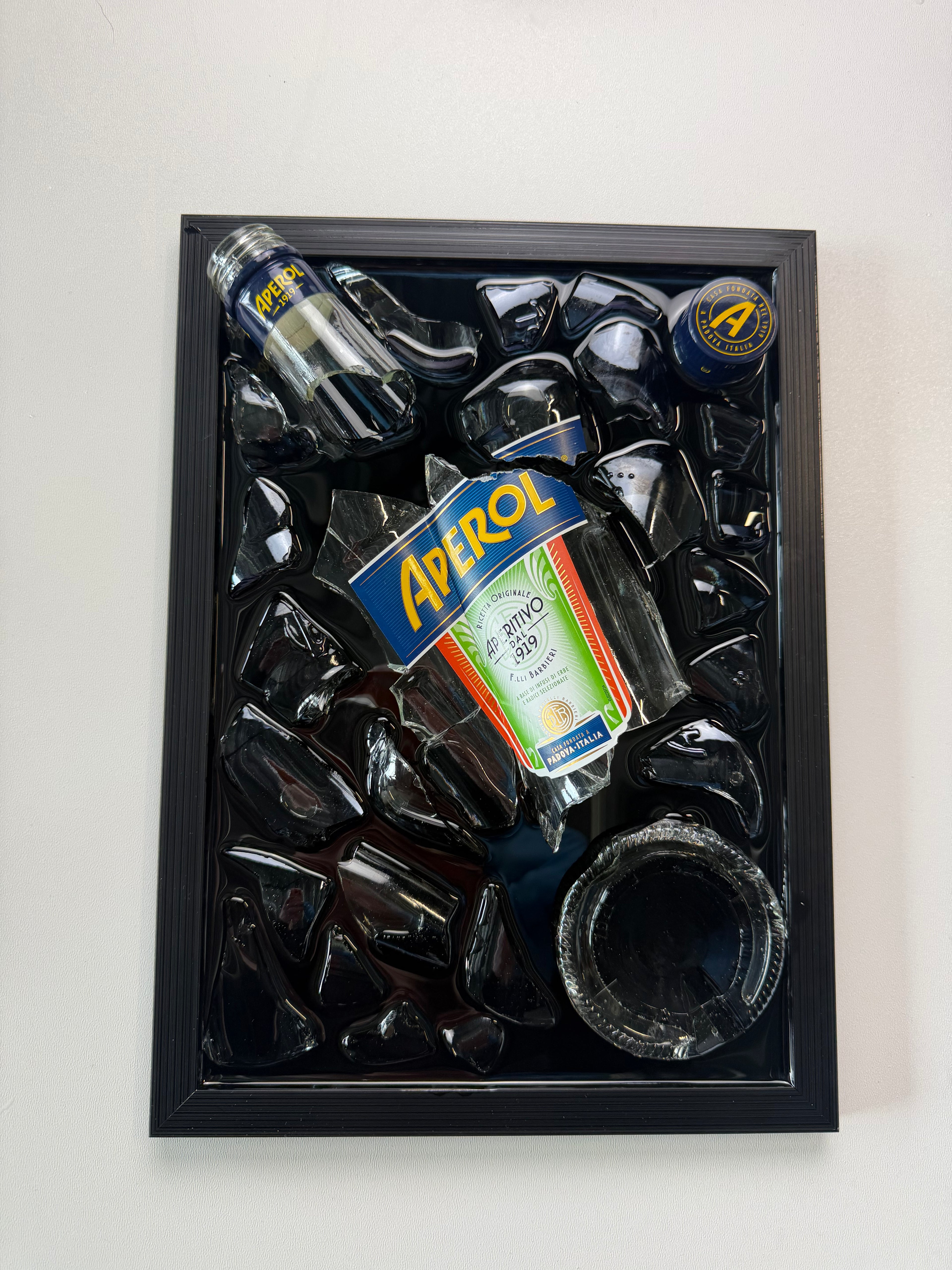 Aperol Aperitivo- Epoxy flessen kunst