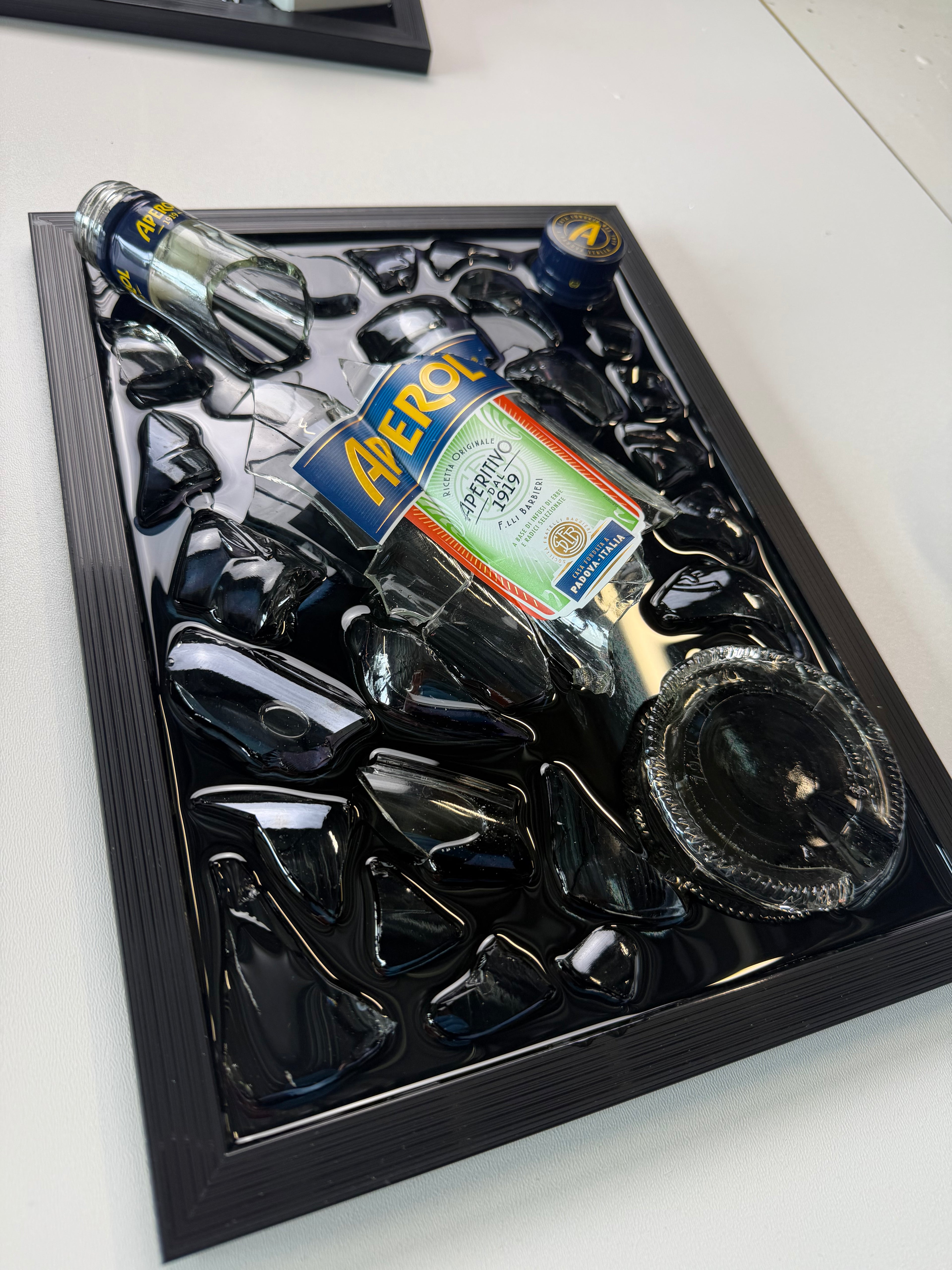 Aperol Aperitivo- Epoxy flessen kunst