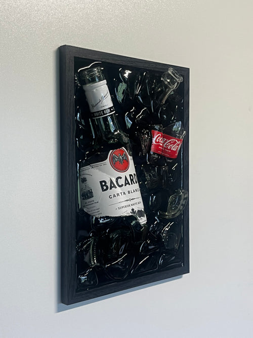Bacardi Cola – Flaschenkunst aus Epoxidharz