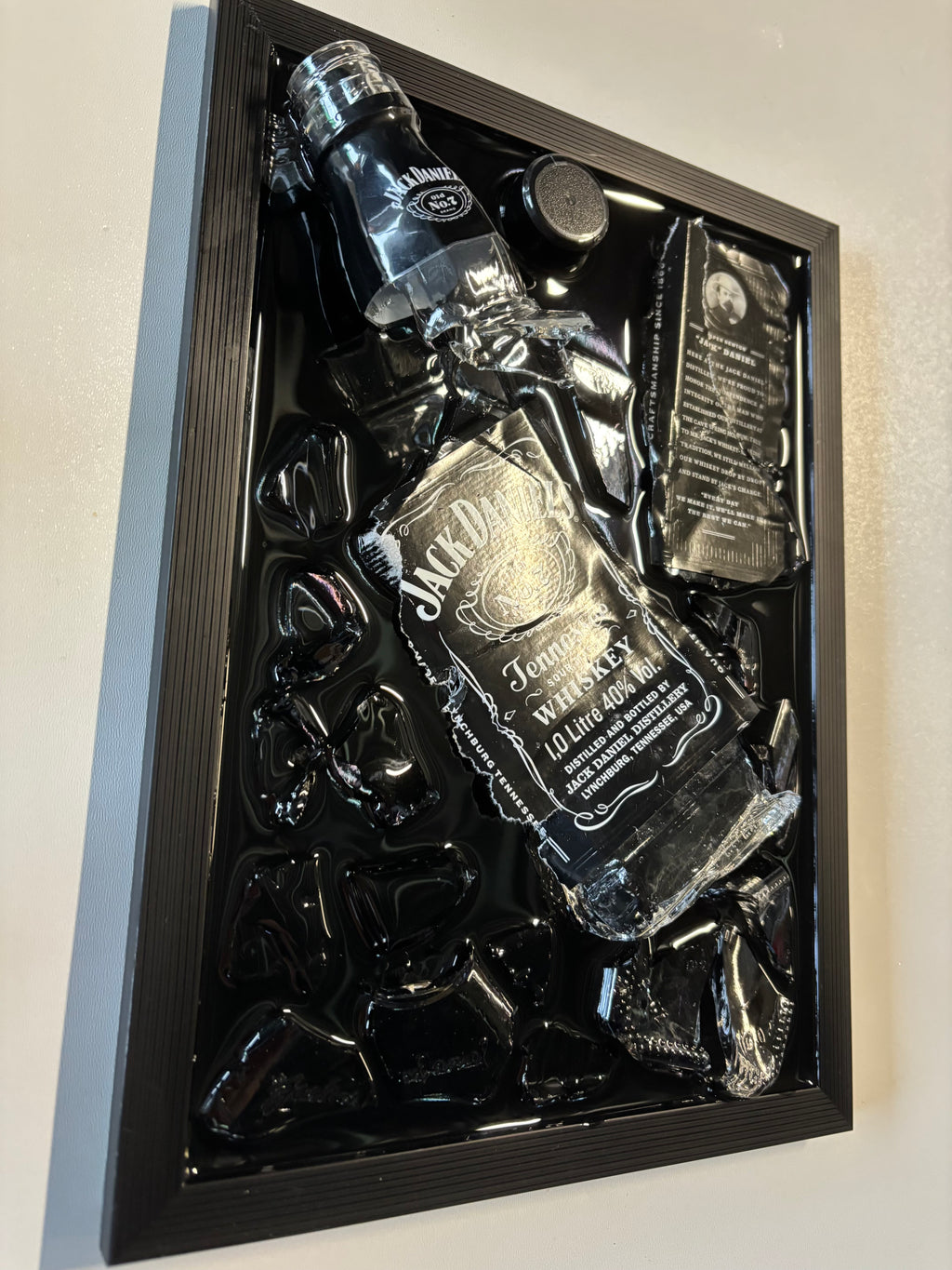 Jack Daniels - Epoxy flessen kunst