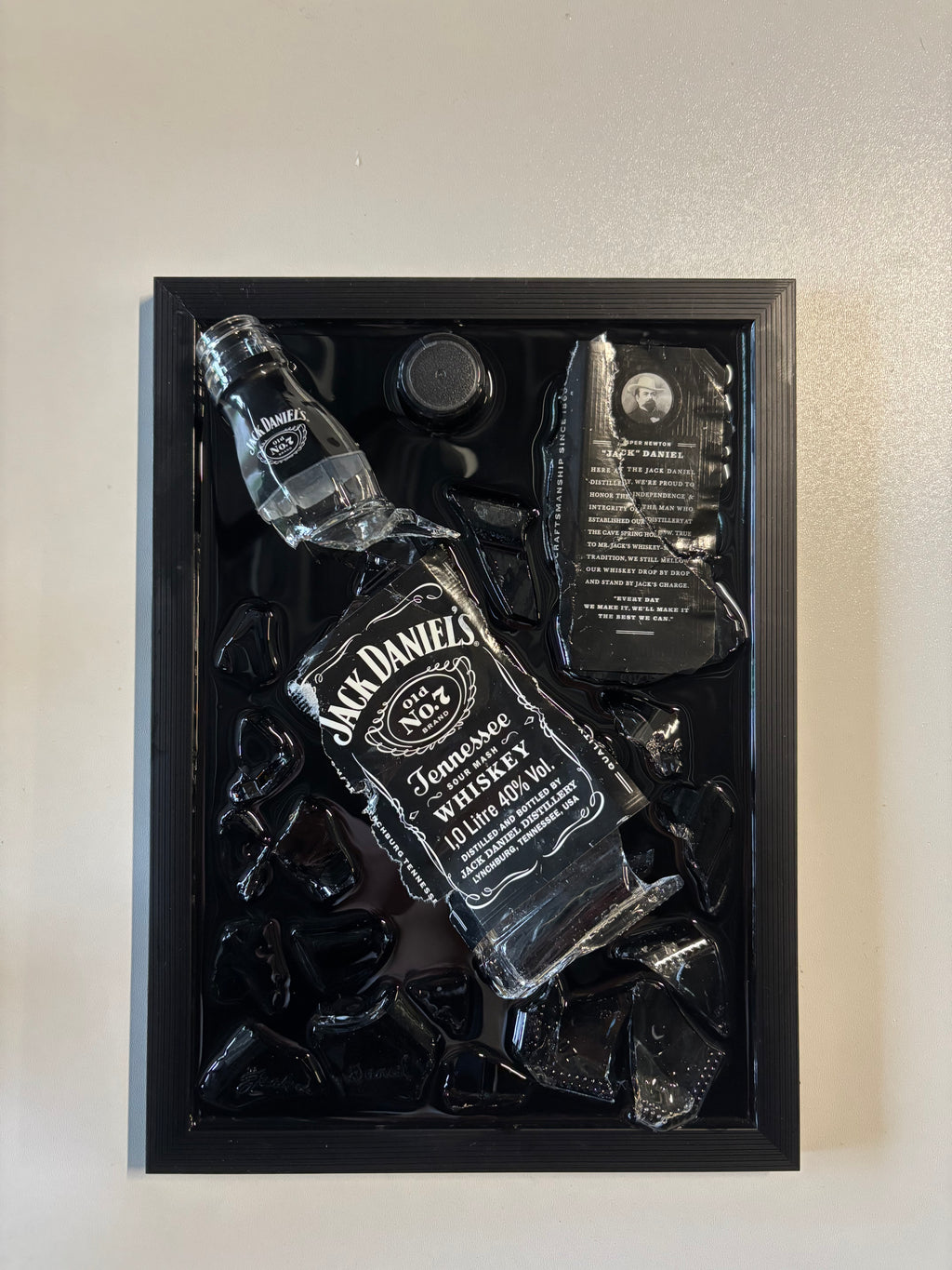 Jack Daniels - Epoxy flessen kunst