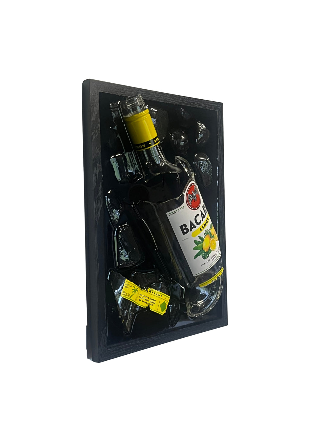 Bacardi Lemon - Epoxy flessen kunst