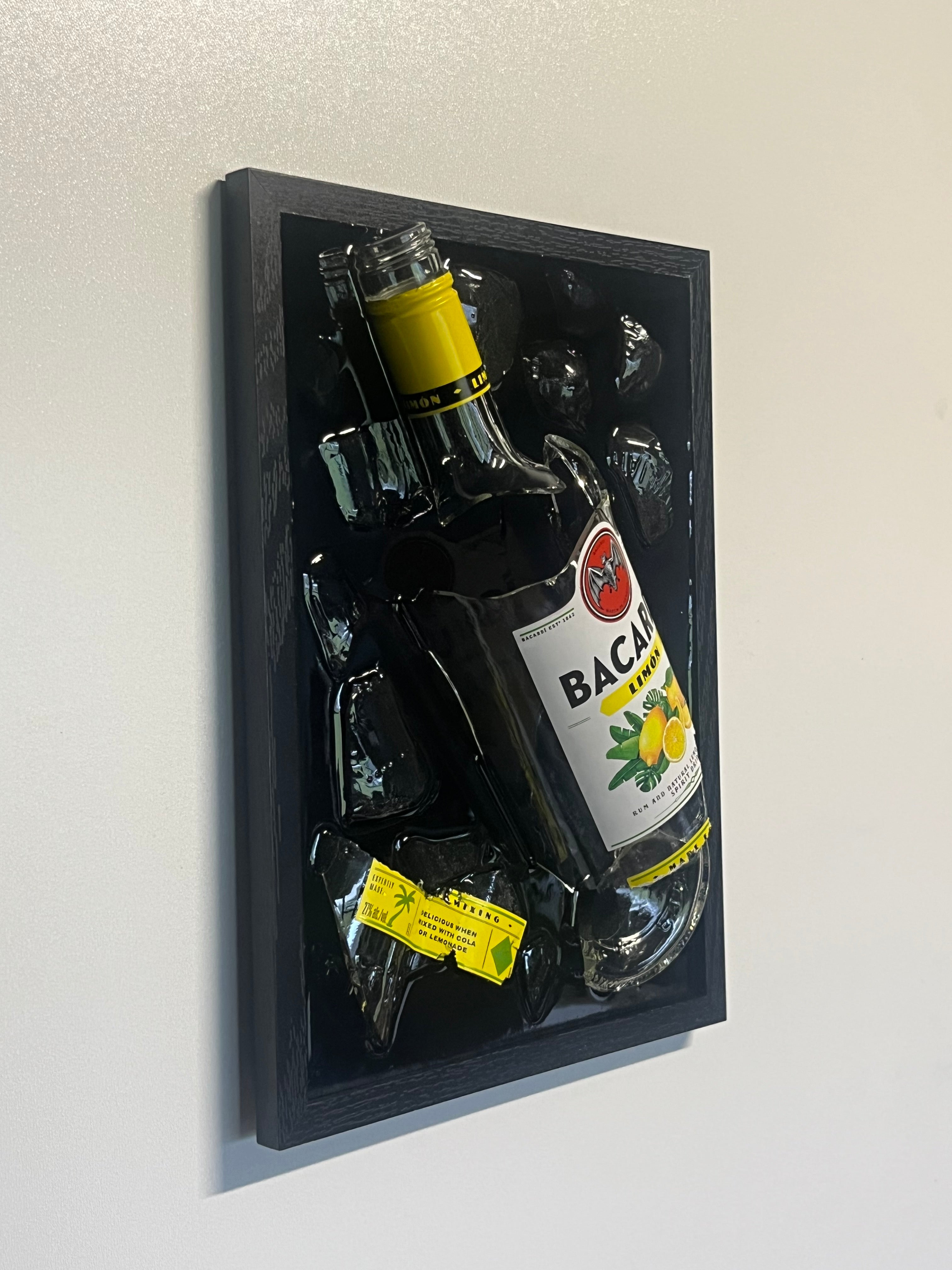 Bacardi Lemon - Epoxy flessen kunst