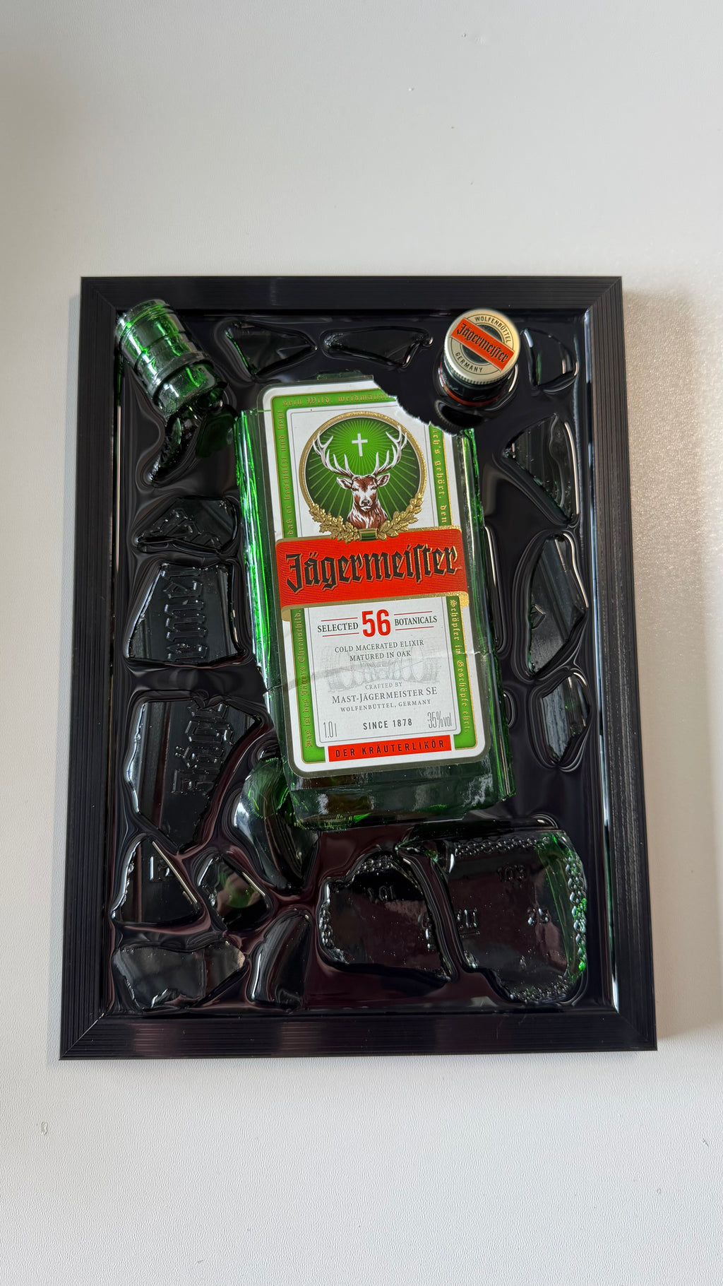 Jägermeister - Epoxy flessen kunst