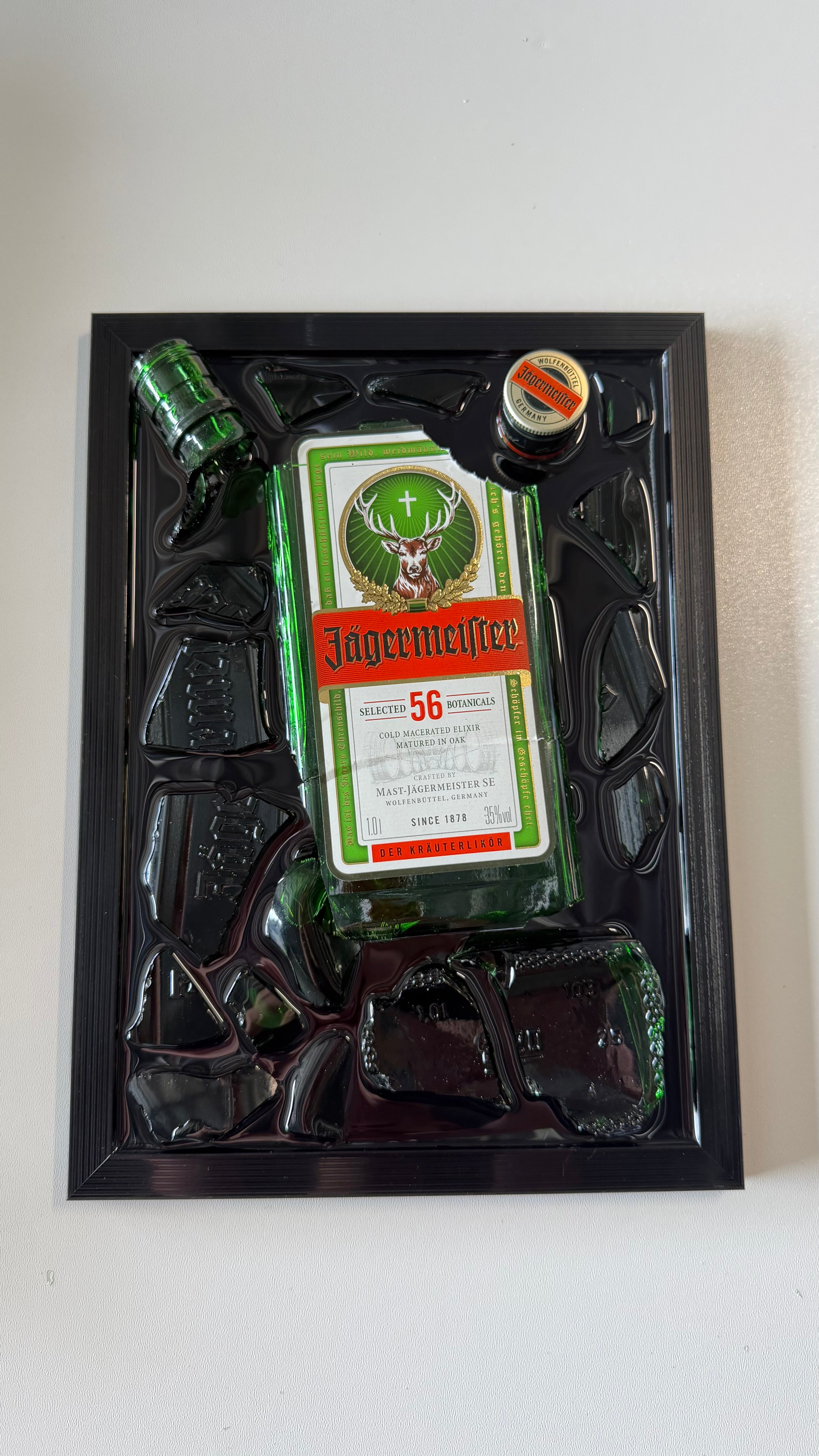 Jägermeister - Epoxy flessen kunst