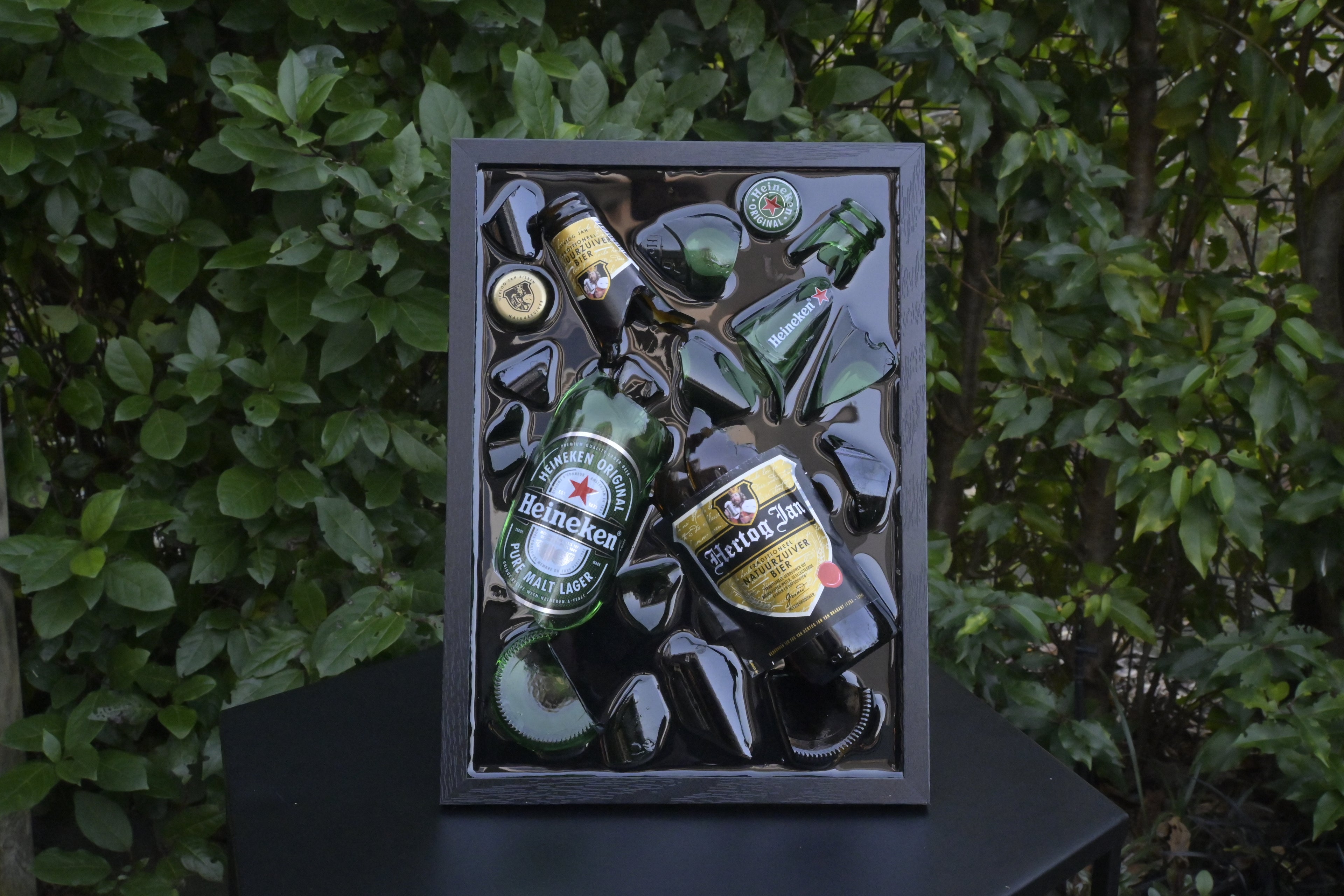 Heineken en Hertog Jan - Epoxy flessen kunst