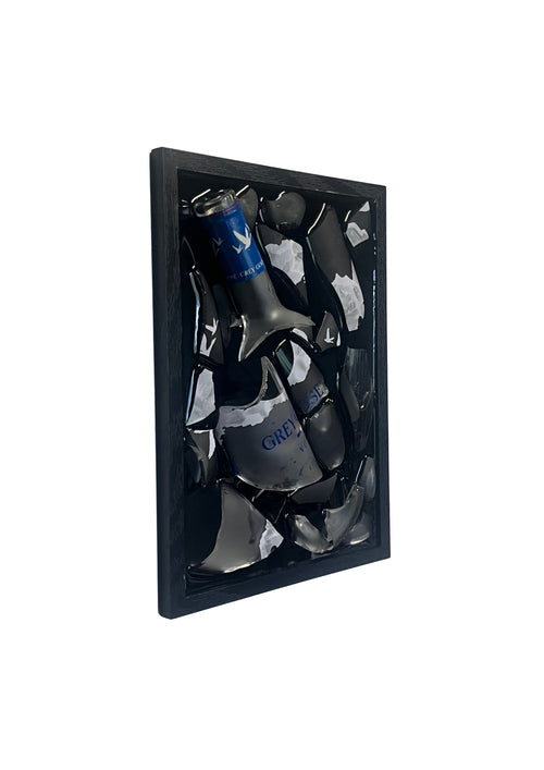 Grey goose - Epoxy flessen kunst