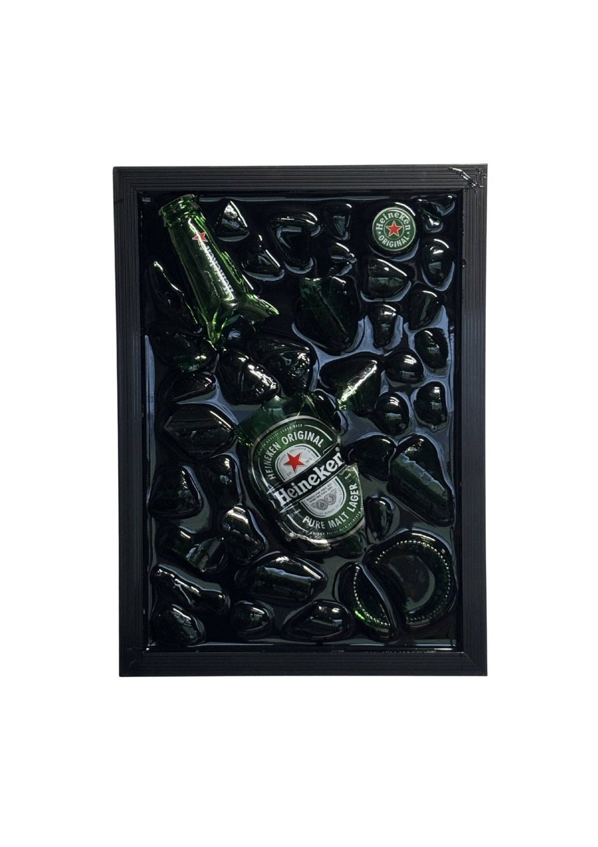 Heineken - Epoxy flessen kunst