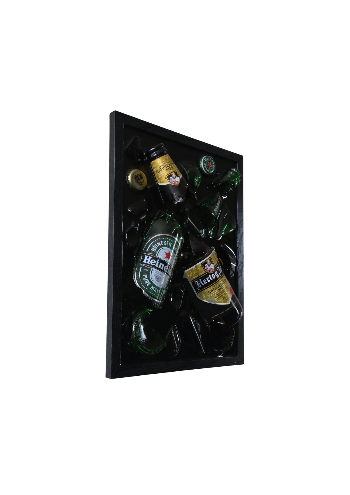 Heineken en Hertog Jan - Epoxy flessen kunst