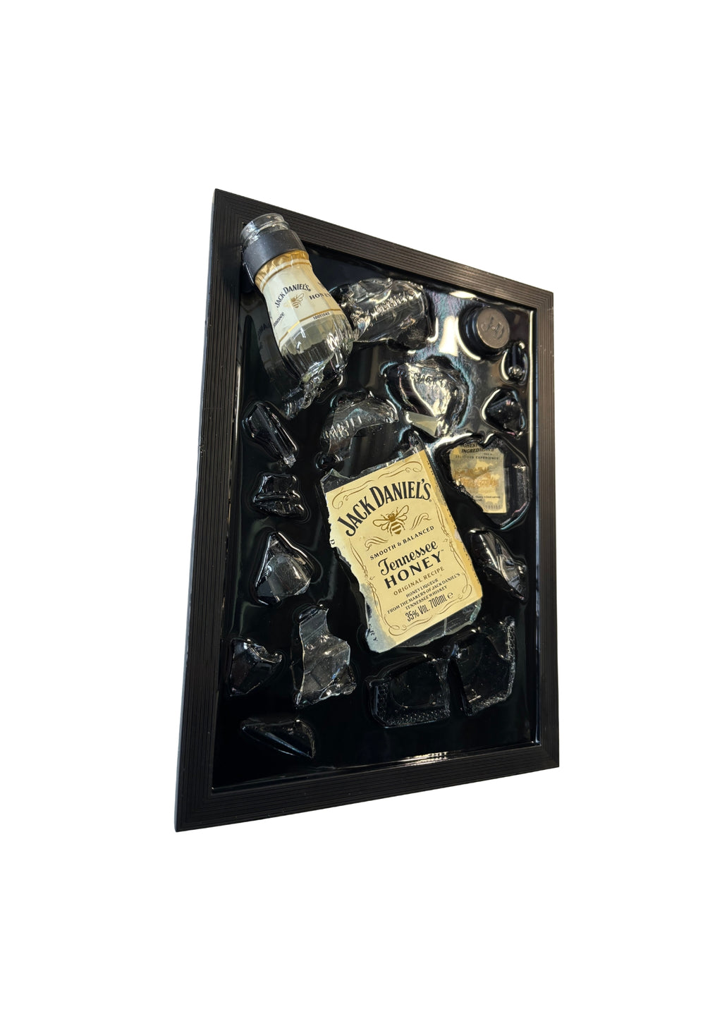 Jack Daniel’s Honey - Epoxy flessen kunst