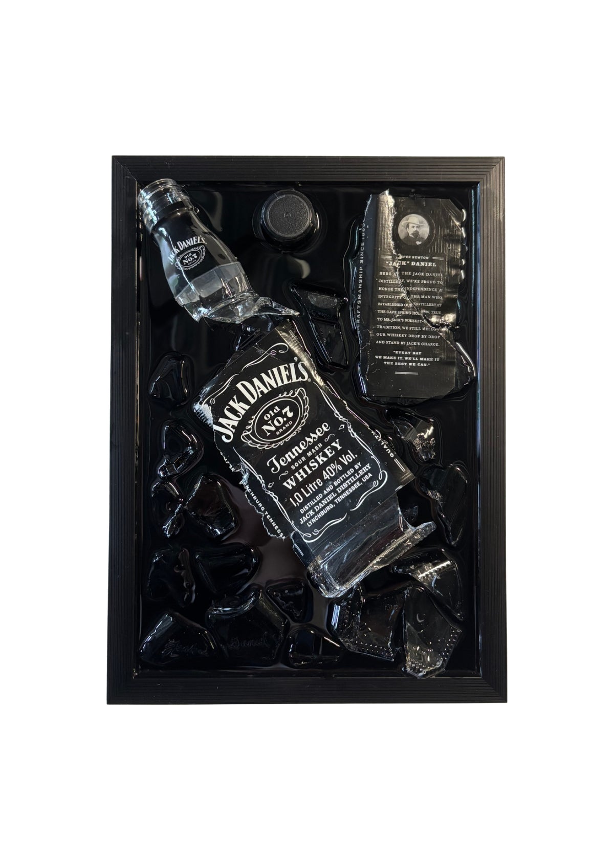 Jack Daniels - Epoxy flessen kunst