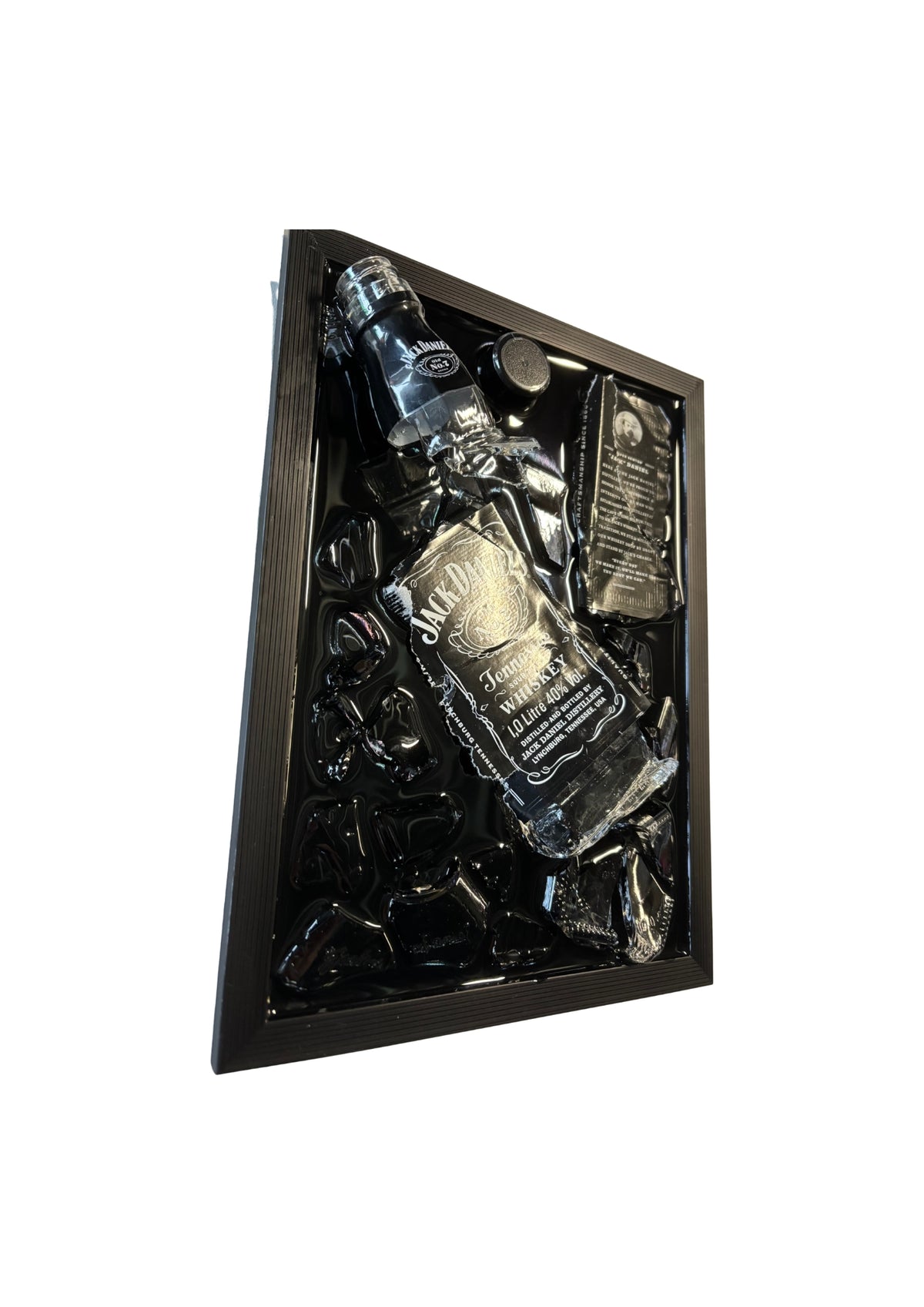 Jack Daniels - Epoxy flessen kunst