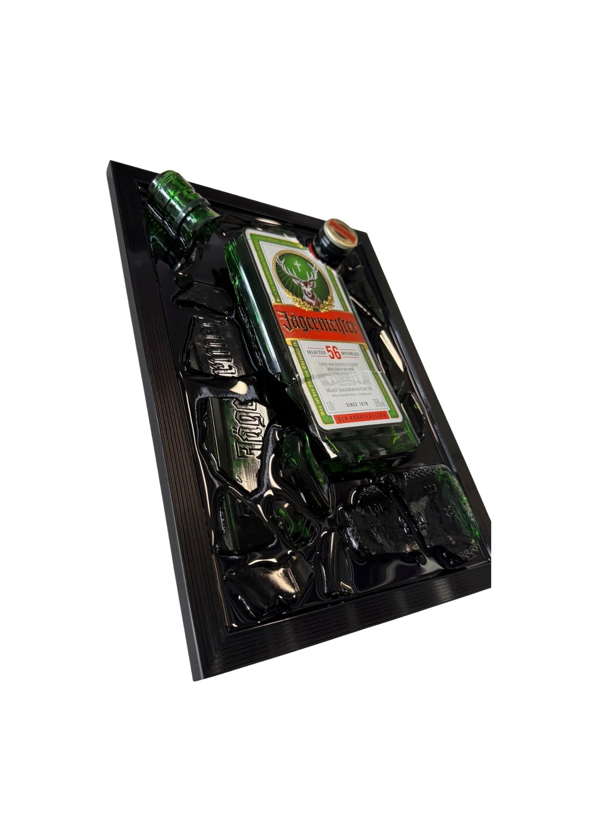 Jägermeister - Epoxy flessen kunst