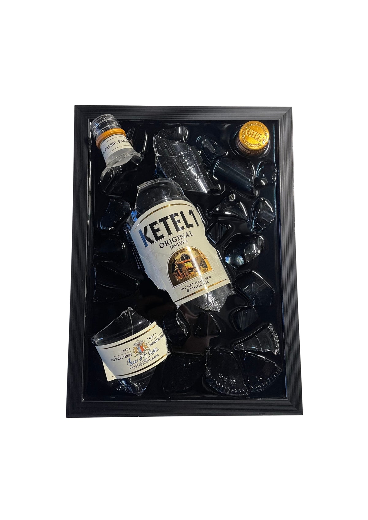 Ketel 1 - Epoxy flessen kunst